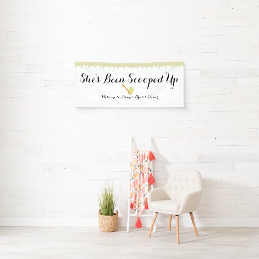 Pistachio Ice Cream Social Welcome Vinyl Banner (Insitu)