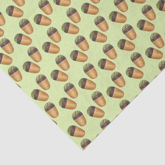 Pistachio Madeleines, Franse banketbakken Tissuepapier (Detail)