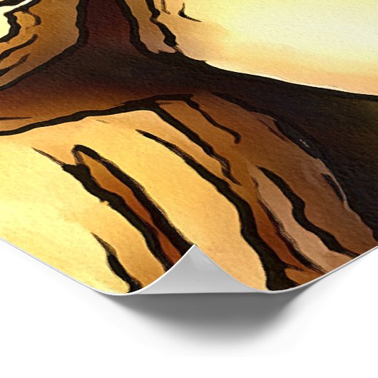 Pistachio Nuts Black Outline Art Poster (Hoek)