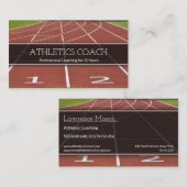 Piste - Carte de visite d'entraîneurs sportifs (Devant / Derrière)