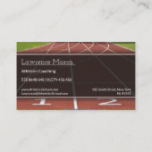 Piste - Carte de visite d'entraîneurs sportifs (Dos)