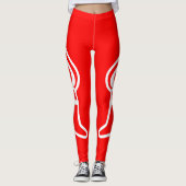 Piste et champ Hermes Pied ailes Coureurs Leggings (Devant)