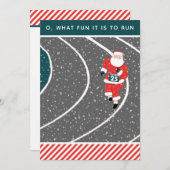 Piste et exécution sur le terrain Cartes de Noël (Devant / Derrière)