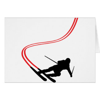 piste rouge de ski alpin