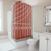 Piste Rouge Manipulé Style Douche Rideau (En situation)