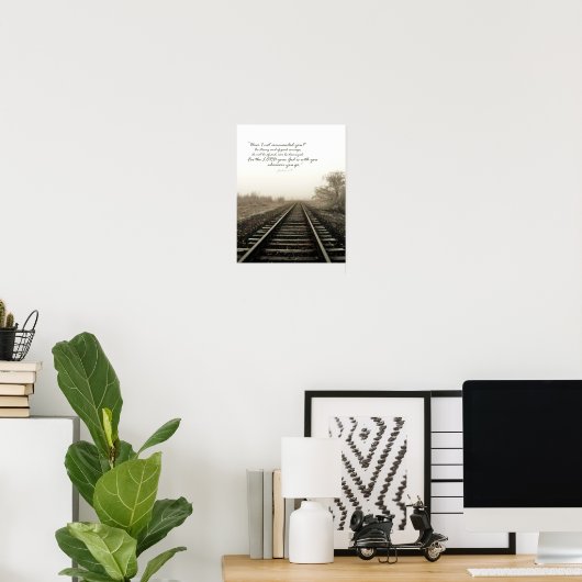 Pistes d'hiver Scène et écriture 11x14 Poster (Bureau à domicile)