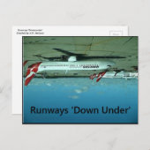 Pistes vers le bas sous carte postale - Mème Terre (Devant / Derrière)