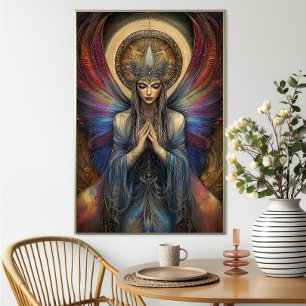 Pistis Sophia Gnostische Godin Art Nouveau Schilde Poster