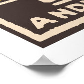 PISTOL BRAND (Indische matchbox cover) Poster (Hoek)