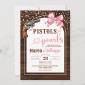Pistol ou perles Genre Revela Invitation (Devant)