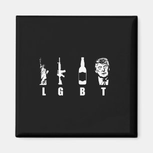 Pistolen Bier Trump 2020 - Trump Pence Maga Magneet