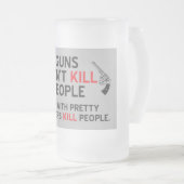 pistolen doden geen mensen met  dochters k matglas bierpul (Voorkant rechts)