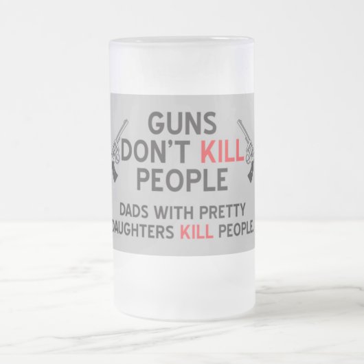 pistolen doden geen mensen met  dochters k matglas bierpul (Center)