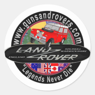 Pistolen en overs Decal Ronde Sticker