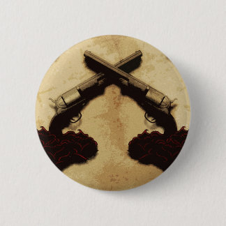 Pistolen en Rozen Ronde Button 5,7 Cm