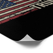 Pistolen en Trump - Pro God Pistool Grappig Republ Poster (Hoek)