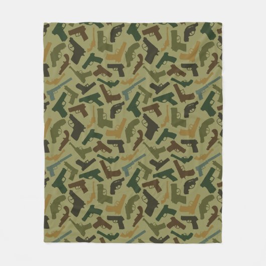 Pistolen Fleece Deken (Voorkant)