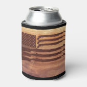 Pistolen geweervlag Hout Blikjeskoeler (Blikje Voorkant)