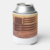 Pistolen geweervlag Hout Blikjeskoeler (Blikje Achterkant)