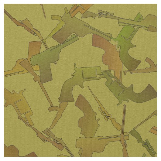 Pistolen Groen en Bruin Mock Camo Pattern Stof (Close Up)