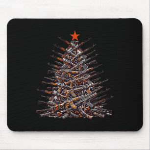 Pistolen Kerstboom Grappig Kerstcadeau 2024 Cadeau Muismat