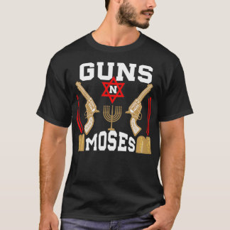 Pistolen N Mozes Joods Israëlisch legerjudaïsme He T-shirt