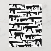 Pistolen patroon briefkaart (Voorkant)