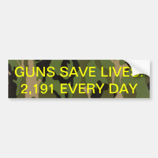 pistolen redden levens bumpersticker