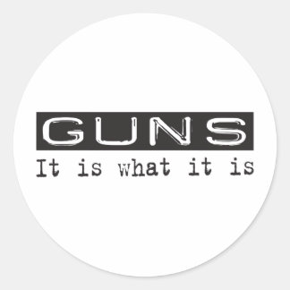 Pistolen Ronde Sticker