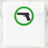 Pistolen Toegestane Zone sticker (Tas)