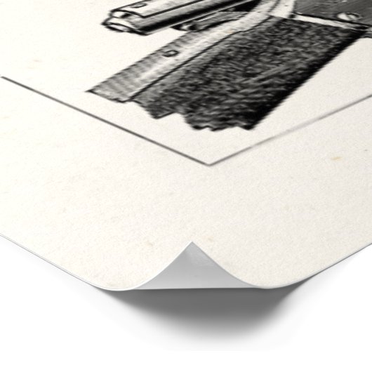  Pistolen uit de jaren 1800, Antiek, oude geweren Poster (Hoek)