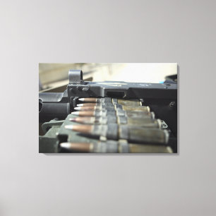Pistolen van vijftig kaliber-machines canvas afdruk