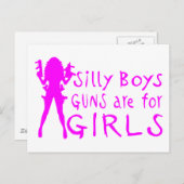 PISTOLEN VOOR MEISJES BRIEFKAART (Voorkant / Achterkant)