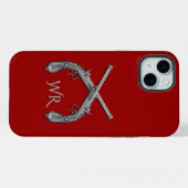 Pistolets Croisés Monogramme Rouge (Verso Horizontal)