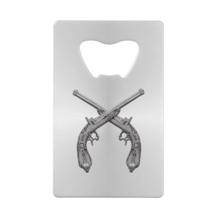 Pistolets de duel argent