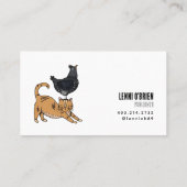 Pistolets de poulet | Drôle Cartes de visite (Dos)