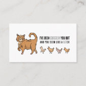 Pistolets de poulet | Drôle Cartes de visite (Devant)