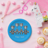 Piston Crankshaft Papieren Bordje (Feest)