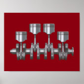 Piston Crankshaft Poster (Voorkant)