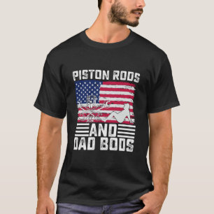 Pistonstangen en vaderslichamen monteur VS 4 juli T-shirt