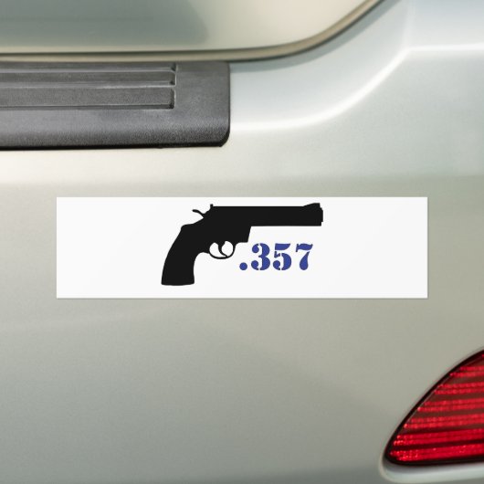 **PISTOOL 357** BUMPERSTICKER (Op auto)