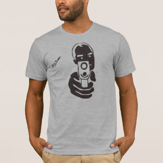Pistool Barrel, houtskool T-shirt