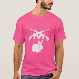 Pistool Bunny AR-15 Rifles Hunter Schutter T-shirt