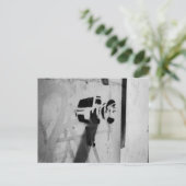 pistool camera graffiti briefkaart (Staand voorkant)