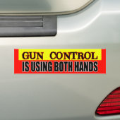 Pistool Control Bumpersticker (Op auto)