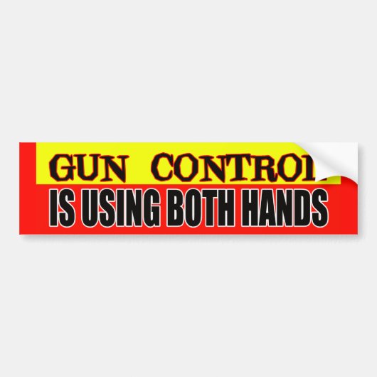 Pistool Control Bumpersticker (Voorkant)