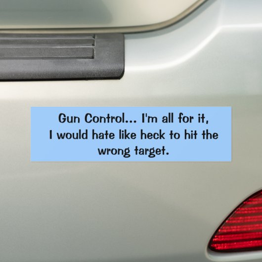Pistool Control? Bumpersticker (Op auto)