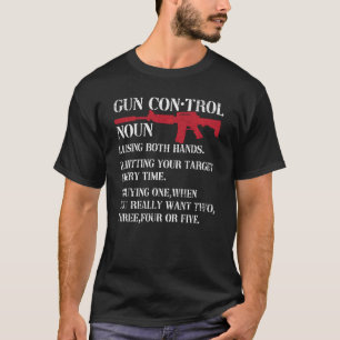 Pistool Control Definition Funny Pistool Eigenaar T-shirt