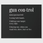 Pistool Control Definition Instructions Cadeaupapier (Vlak)