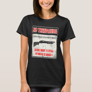 Pistool Control No Trespassing 2nd Amendment Freed T-shirt